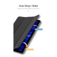 Dux Ducis Buch Tasche Hartschale mit Smart Sleep Standfunktion kompatibel mit SAMSUNG GALAXY TAB A7 10.4" 2020 Tablet Hülle Etui Brieftasche Schutzhülle Schwarz
