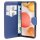 cofi1453® Buch Tasche "Fancy" kompatibel mit Samsung Galaxy A42 5G Handy Hülle Etui Brieftasche Schutzhülle mit Standfunktion, Kartenfach Rot-Blau