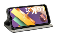 cofi1453® Buch Tasche "Smart" kompatibel mit LG K22 Handy Hülle Etui Brieftasche Schutzhülle mit Standfunktion, Kartenfach