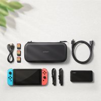 Ugreen Schutz Hülle Case Tasche Zubehör Hard Bad Cover  für Nintendo Switch 26 x 12 x 4 cm schwarz