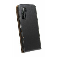 cofi1453® Flip Case kompatibel mit HUAWEI P40 LITE 5G Handy Tasche vertikal aufklappbar Schutzhülle Klapp Hülle Schwarz