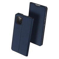 Buch Tasche kompatibel mit LG K42 Handy Hülle Etui Brieftasche Schutzhülle mit Standfunktion, Kartenfach Blau