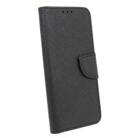 cofi1453® Buch Tasche "Fancy" kompatibel mit HUAWEI P SMART 2021 Handy Hülle Etui Brieftasche Schutzhülle mit Standfunktion, Kartenfach Schwarz