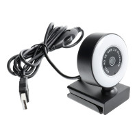 cofi1453® Webcam 2K 4MP ECM-CDV1233A Kamera 30FPS mit LED Lamp FaceTime mit Mikrofon High-Definition-Webcam kompatibel mit Laptop, Computer