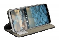 cofi1453® Buch Tasche "Smart" kompatibel mit NOKIA 2.4 Handy Hülle Etui Brieftasche Schutzhülle mit Standfunktion, Kartenfach Schwarz