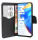 cofi1453® Buch Tasche "Fancy" kompatibel mit XIAOMI MI 10T PRO Handy Hülle Etui Brieftasche Schutzhülle mit Standfunktion, Kartenfach Schwarz