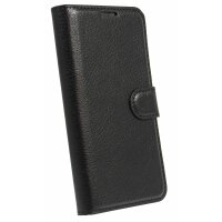 cofi1453® Buch Tasche "Fancy" kompatibel mit GOOGLE PIXEL 4A Handy Hülle Etui Brieftasche Schutzhülle mit Standfunktion, Kartenfach Schwarz