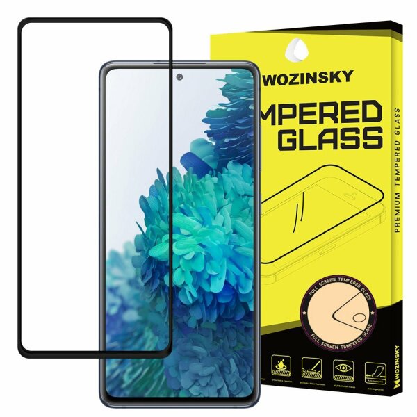 cofi1453® 5D Schutzglas kompatibel mit Samsung Galaxy A72 5G gebogen gehärtetem Glas Film voll Klebstoff und Abdeckung