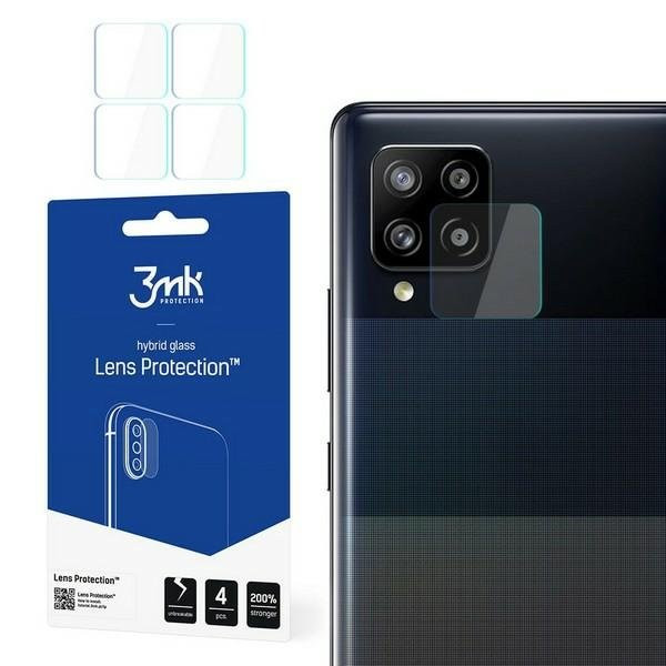 [ 4er Pack ] 3MK FlexibleGlass Lens kompatibel mit Samsung Galaxy A42 5G Hybridglas Kameraglas Linse Schutzglas Kamera