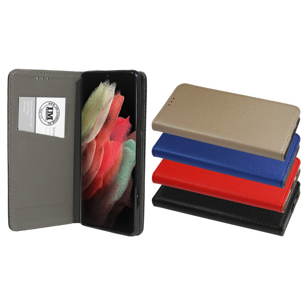 cofi1453 Buch Tasche "Smart" kompatibel mit SAMSUNG GALAXY S21 Ultra ( G998B ) Handy Hülle Etui Brieftasche Schutzhülle mit Standfunktion, Kartenfach