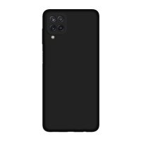 Silikon Hülle Basic kompatibel mit SAMSUNG GALAXY A12 ( A125F )  Case TPU Soft Handy Cover Schutz Schwarz