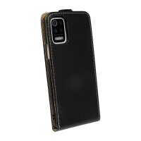 cofi1453® Flip Case kompatibel mit LG K42 Handy Tasche vertikal aufklappbar Schutzhülle Klapp Hülle Schwarz