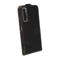 cofi1453® Flip Case kompatibel mit HUAWEI P SMART 2021 Handy Tasche vertikal aufklappbar Schutzhülle Klapp Hülle Schwarz