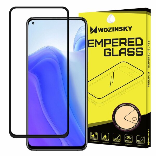 5D Schutz Glas kompatibel mit XIAOMI REDMI NOTE 9T 5G Curved Panzer Folie Vollständig Klebend und Abdeckung