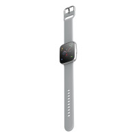 Forever Forevigo 2 Fitness Tracker Wasserdicht IP67 Multi-Sport-Funktion Armband Uhr Bluetooth Smart Watch Schrittzähler Pulsmesser Schwarz kompatibel mit Anrdoid iPhone, Silber