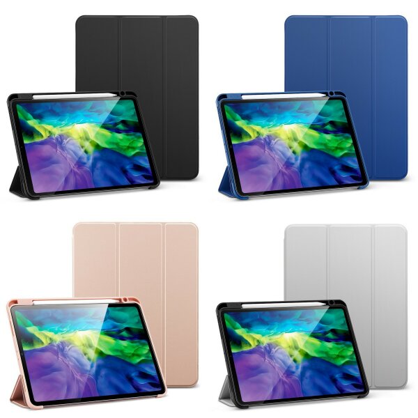 Tablet Hülle Tasche mit Stifthalter Pen kompatibel mit iPad 4 10,9" ( 2020 ) Etui Faltbar Schutzhülle TV-Ständer faltbar