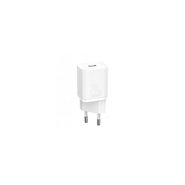 Baseus Super-Si Quick Charger 1C 20W Netzteil Adapter Schnell-Ladegerät in weiß