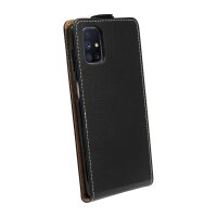 cofi1453® Flip Case kompatibel mit Samsung Galaxy M51 (M515F) Handy Tasche vertikal aufklappbar Schutzhülle Klapp Hülle Schwarz