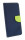 cofi1453® Buch Tasche "Fancy" kompatibel mit SAMSUNG GALAXY A12 (A125F) Handy Hülle Etui Brieftasche Schutzhülle mit Standfunktion, Kartenfach Blau-Grün