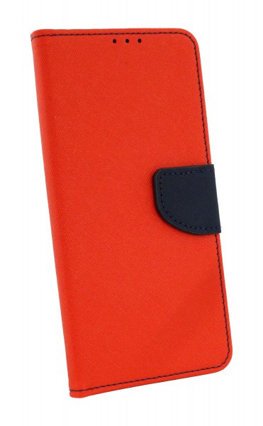 cofi1453® Buch Tasche "Fancy" kompatibel mit SAMSUNG GALAXY A12 (A125F) Handy Hülle Etui Brieftasche Schutzhülle mit Standfunktion, Kartenfach Rot-Blau