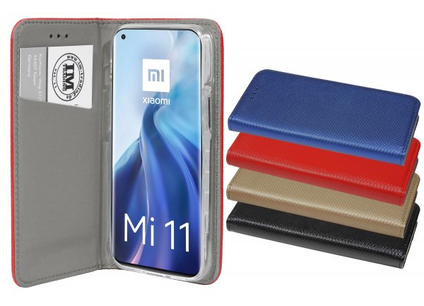 cofi1453® Buch Tasche "Smart" kompatibel mit XIAOMI MI 11 Handy Hülle Etui Brieftasche Schutzhülle mit Standfunktion, Kartenfach