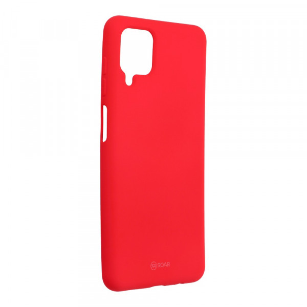 cofi1453® Silikon Hülle Basic kompatibel mit SAMSUNG GALAXY A12 ( A125F )  Case TPU Soft Handy Cover Schutz Rot