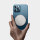 Baseus mini magnetisches kabelloses Qi-Ladegerät 15W Handy-Ladegerät kompatibel mit Smartphones (MagSafe kompatibel mit iPhone) Weiß