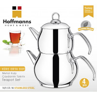 HOFFMANNS Home & More Teekanne 18/10 Edelstahl...