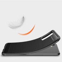 Silikon Hülle Bumper Carbon kompatibel mit SAMSUNG...