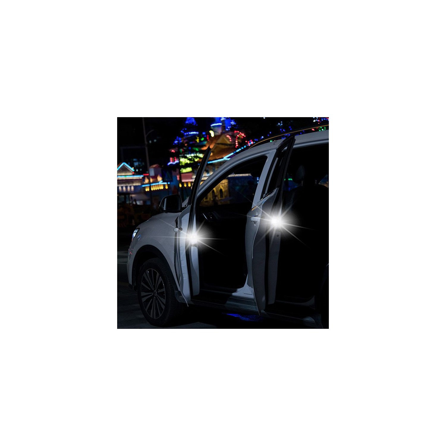 Baseus 2x selbstklebendes Auto-LED-Licht LED-Warnleuchte zum Öffnen d