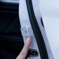 Baseus 2x selbstklebendes Auto-LED-Licht LED-Warnleuchte zum Öffnen der Autotür Pkw Leuchte Wasserdicht in Weiß