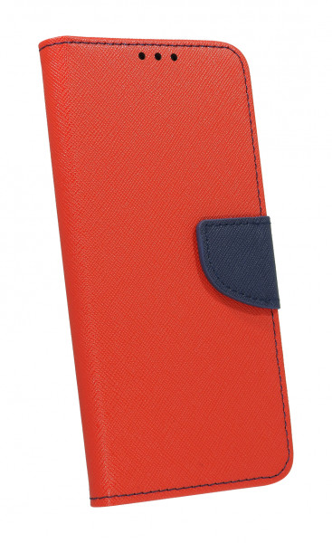 cofi1453® Buch Tasche "Fancy" kompatibel mit LG K62 Handy Hülle Etui Brieftasche Schutzhülle mit Standfunktion, Kartenfach Rot-Blau