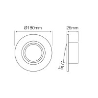 Einbaustrahler AR111 Downlight Einbaurahmen Schwenkbar...