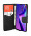 cofi1453® Buch Tasche "Fancy" kompatibel mit Oppo A12 Handy Hülle Etui Brieftasche Schutzhülle mit Standfunktion, Kartenfach Schwarz
