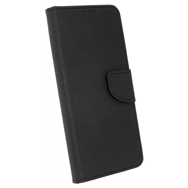 cofi1453® Buch Tasche "Fancy" kompatibel mit Oppo A91 Handy Hülle Etui Brieftasche Schutzhülle mit Standfunktion, Kartenfach Schwarz