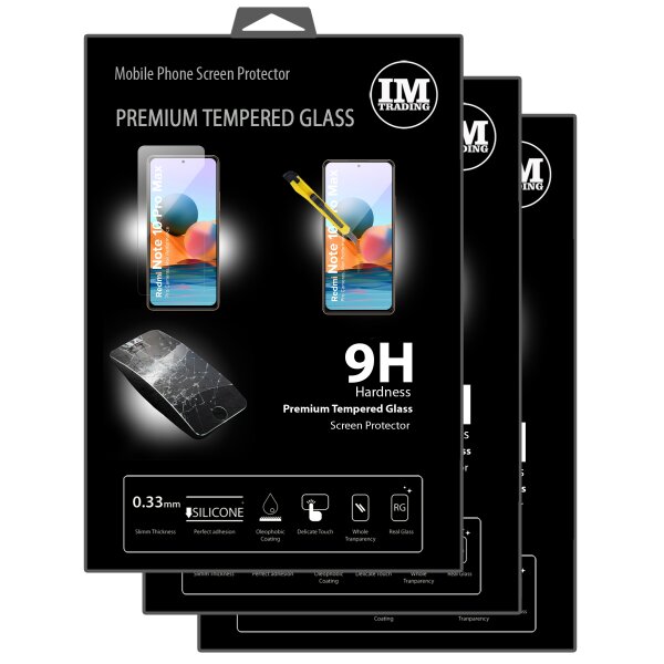 cofi1453® 3 Stück Schutzglas 9H kompatibel mit XIAOMI REDMI NOTE 10 PRO MAX Displayschutzfolie Panzerfolie Passgenau Glas