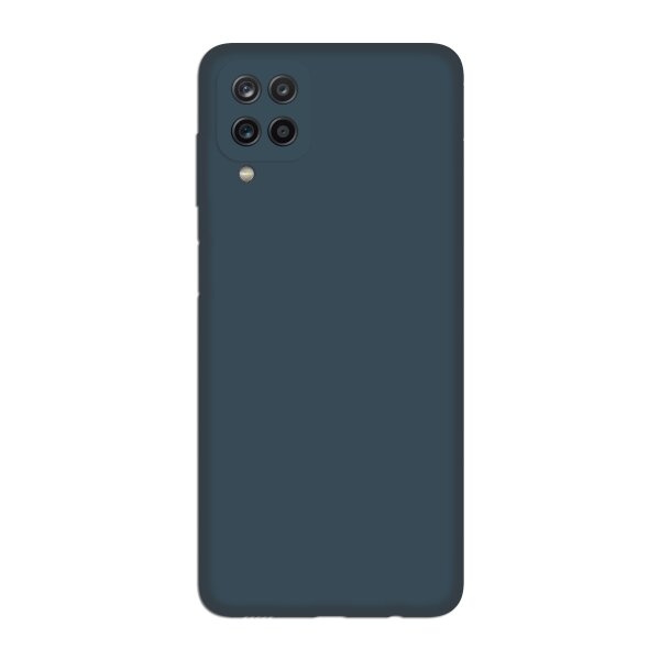 cofi1453® Silikon Hülle Basic kompatibel mit SAMSUNG GALAXY A12 ( A125F )  Case TPU Soft Handy Cover Schutz Blau