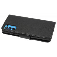 cofi1453® Buch Tasche "Fancy" kompatibel mit OPPO RENO 5 PRO 5G Handy Hülle Etui Brieftasche Schutzhülle mit Standfunktion, Kartenfach Schwarz