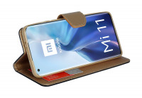 cofi1453® Buch Tasche "Fancy" kompatibel mit XIAOMI Mi 11 Handy Hülle Etui Brieftasche Schutzhülle mit Standfunktion, Kartenfach Schwarz-Gold