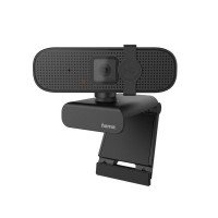 Hama Webcam 1080p Full HD mit Mikrofon (PC Webcam...