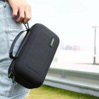 Aufbewahrungstasche Tasche Schutz 26,5x10x13,5cm kompatibel mit Nintendo Switch Reisetasche Stoßfest schwarz