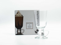 Pasabahce 44109 Irish Coffee-Glas 280 ml, 2er-Set Premium Latte Irish Gläser Teegläser mit Henkel Latte Macchiato Eiskaffee Cocktail