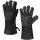 Grillhandschuhe Ofenhandschuh schwarzem Leder hitzebeständig Kamin-Handschuhe schwarz