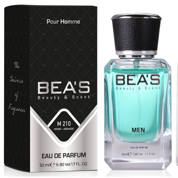 BEAS Beauty & Scent M210 Woody - Aromatic Men Männerduft 50 ml Jasmin Muskatnuss Melone Ingwer