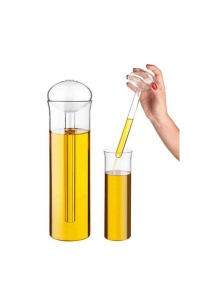 Vip Ahmet Borosilikat Smart Ölbehälter 650ML Öl-Essigpsender Behälter Glasölflasche