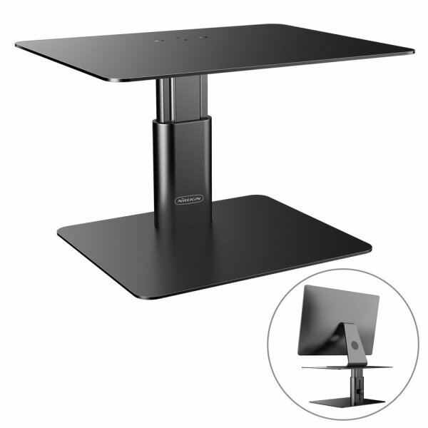 Nillkin HighDesk Monitor-Halterung Halter PC-Bildschirm Unterstützung für Monitore mit hohem Standfuß schwarz