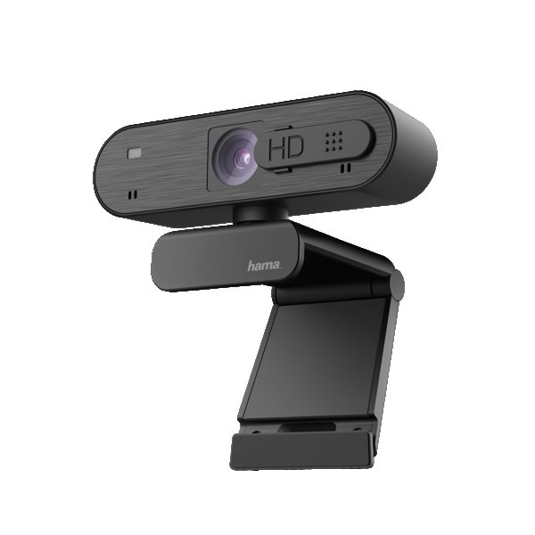 Hama C-600 Webcam 1080p Full HD mit Mikrofon (PC Webcam für Homeoffice und Gaming, hohe Auflösung, 360 Grad schwenkbar, 90 Grad neigbar, mit Kamera-Abdeckung, 1/4 Zoll Gewinde für Stative)