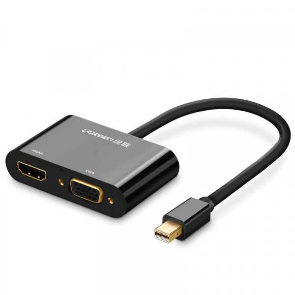 Ugreen HDMI / VGA - Mini DisplayPort Adapter 4K@30 Hz Full HD 1080p schwarz