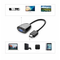 Ugreen kabel adapter unidirektional von HDMI (männlich) auf VGA (männlich) FHD schwarz