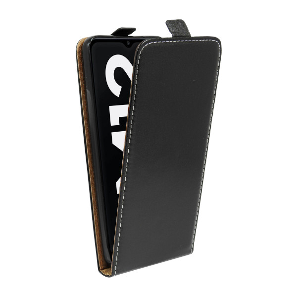 cofi1453® Flip Case kompatibel mit SAMSUNG GALAXY A32 4G (A325F) Handy Tasche vertikal aufklappbar Schutzhülle Klapp Hülle Schwarz